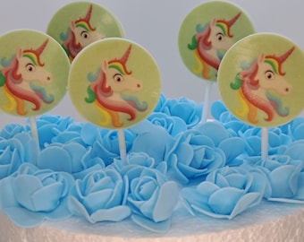 Eenhoorn chocoladelolly, speciaal gastencadeau, bedankje