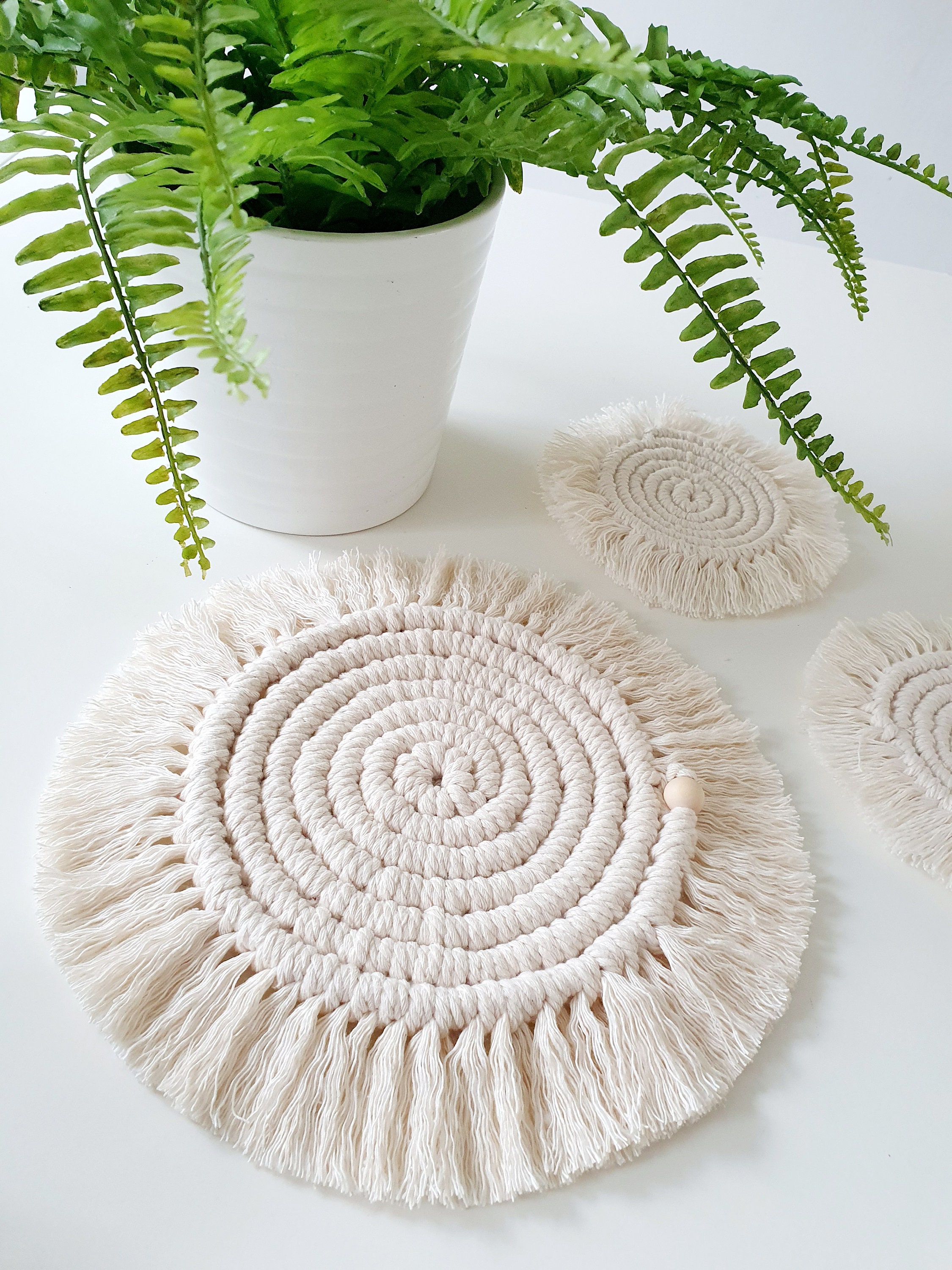 Macrame Table Mat Etsy UK