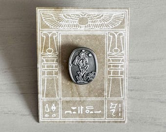 Harpocrates Ancient Gnostic Magical Gem Die Struck Metal Pin Badge