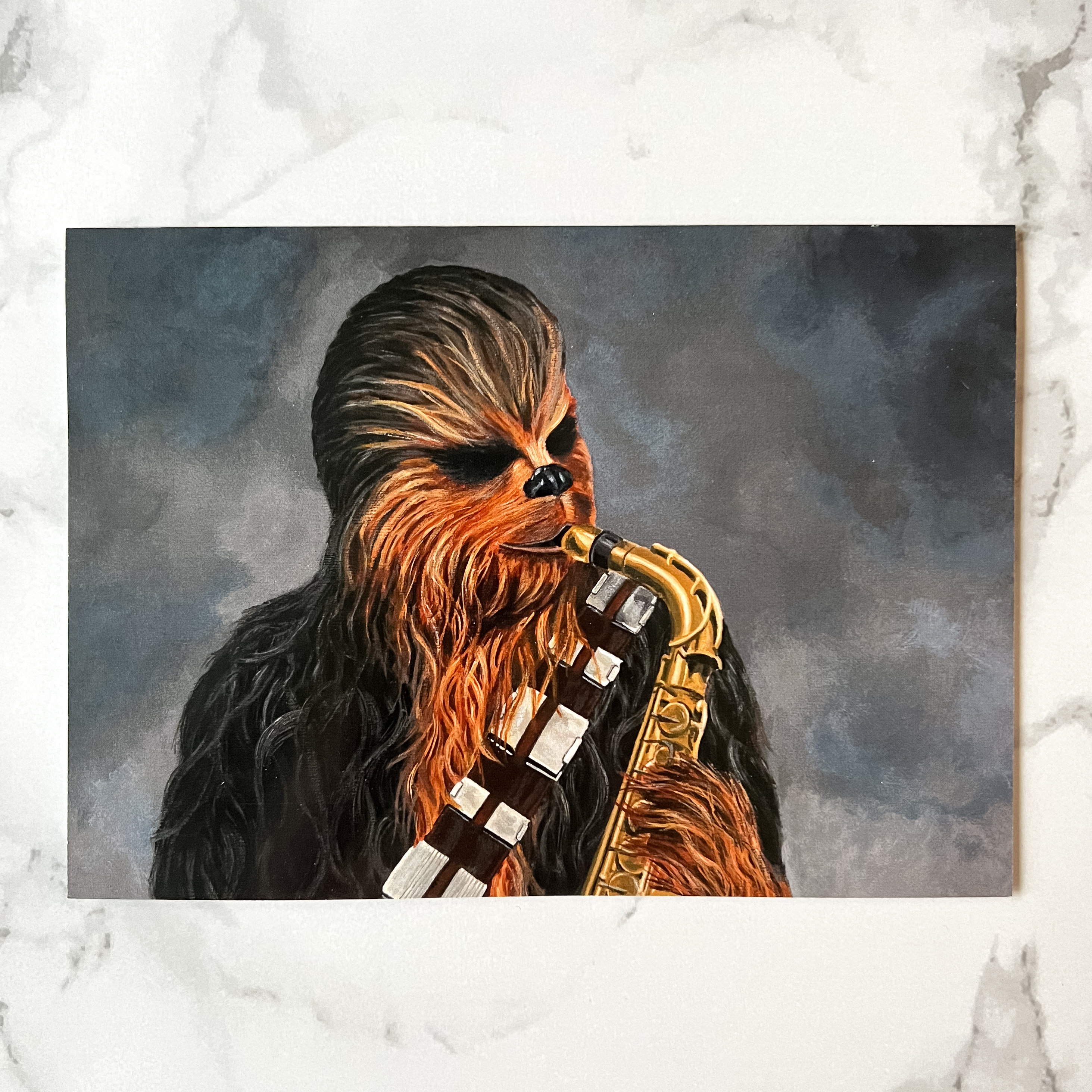 Chewbacca Star Wars Greeting Card chewbacca Playing - Etsy