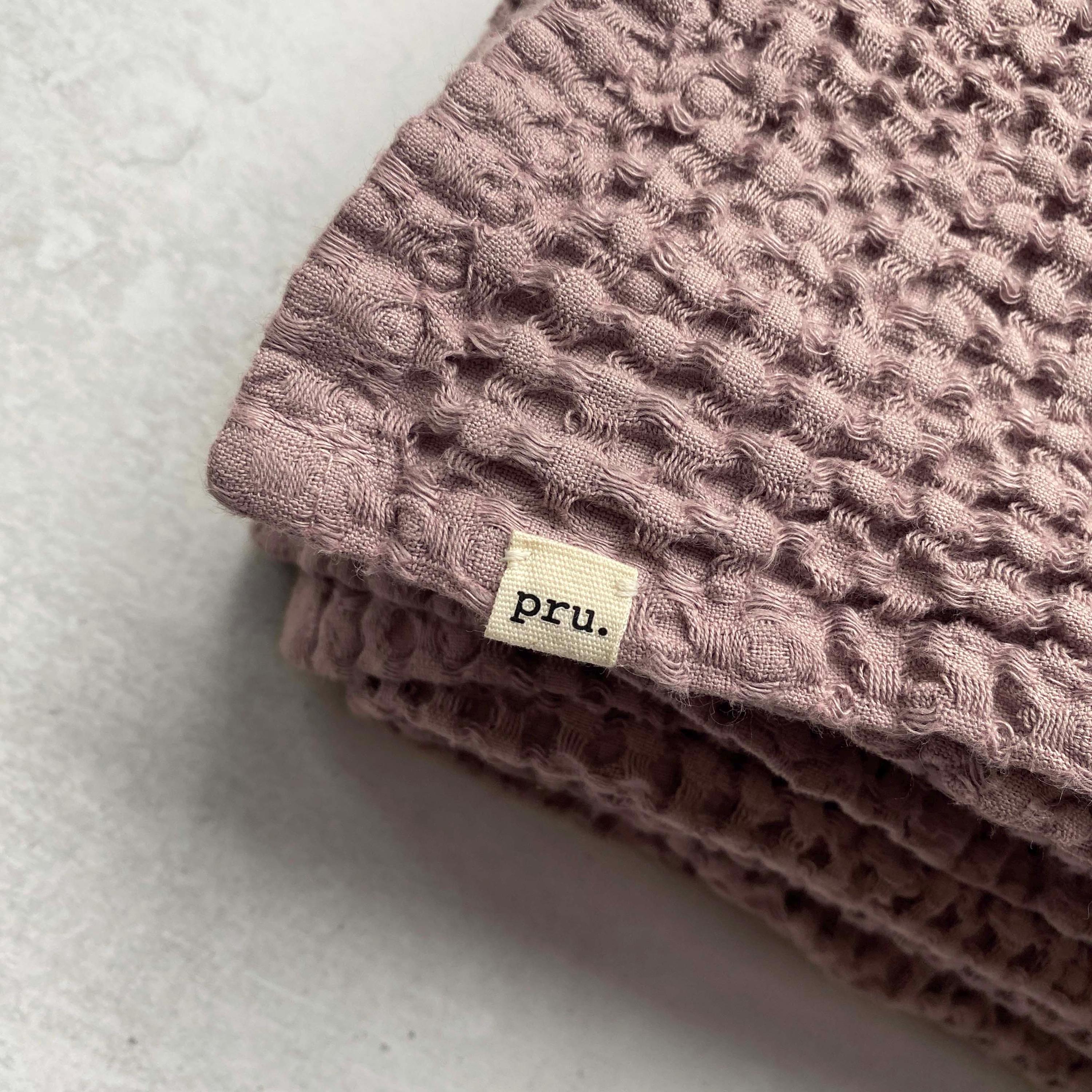 Waffle Pink Pattern Print Blanket