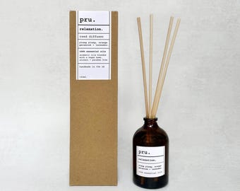 Apothecary 100% Essential Oil Aromatherapy Reed Diffuser 100ml -  Relaxation