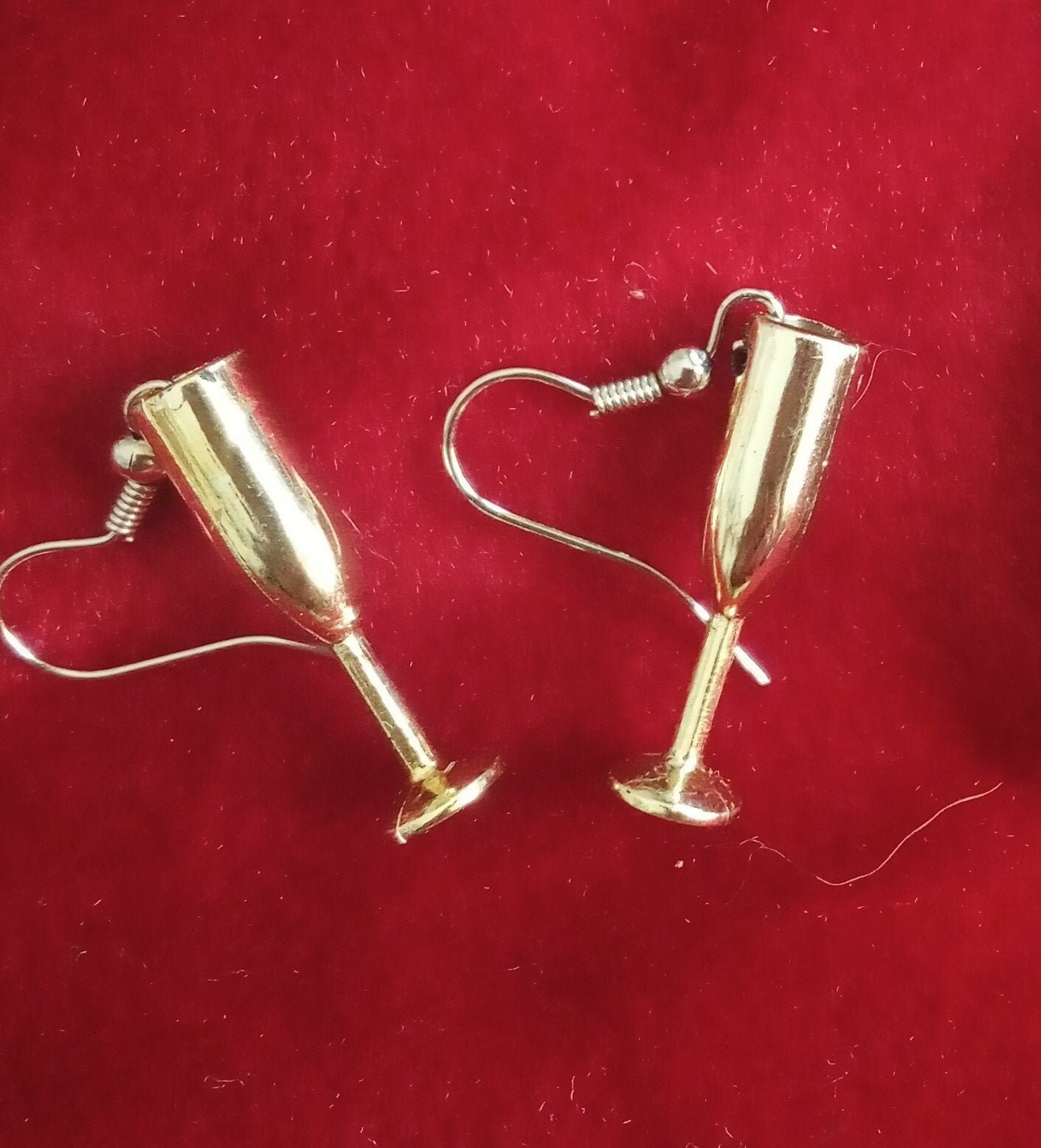 Handmade Unique Wine Glass Earrings Etsy