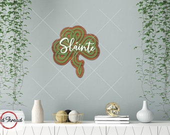 St Patricks Day SVG / Slainte / Irish wall art - tshirt - sign - wood laser cut