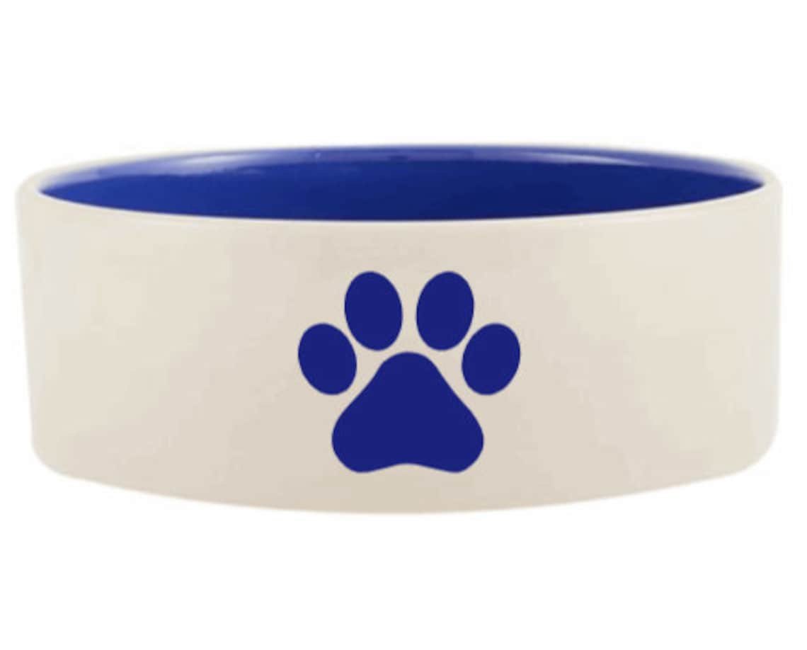 Personalized Ceramic Dog Bowl Custom Dog Bowl Dog Gift Etsy