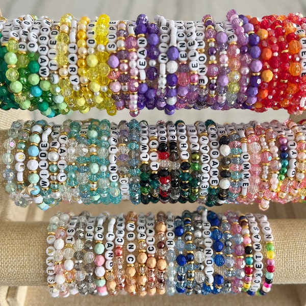 Taylor Swift Inspired Swiftie Eras Tour Friendship Beaded Bracelets Trading Sets Handmade Bulk Assorted Stacking