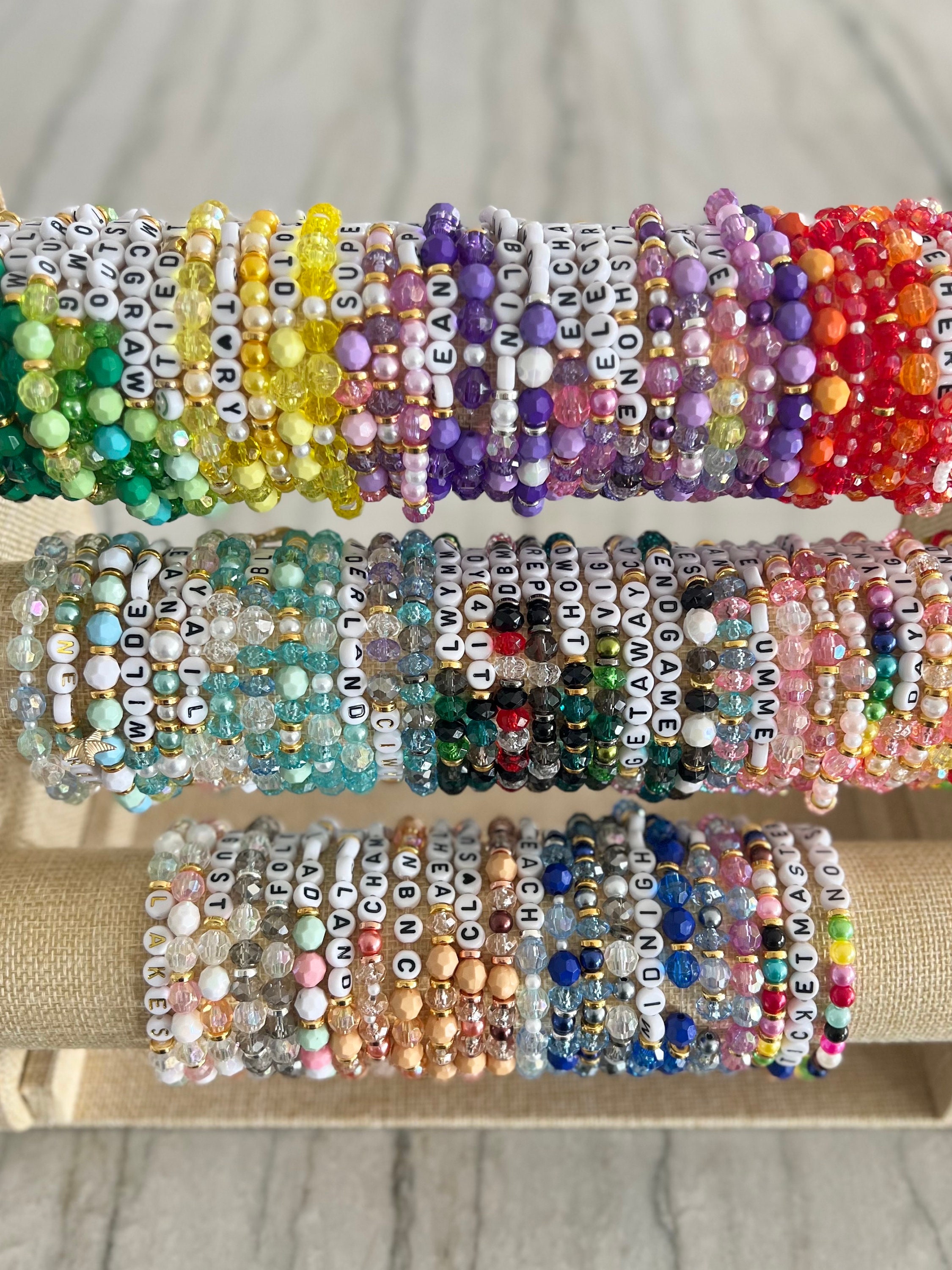 11 Piece Taylor Swift Themed Beaded Friendship Bracelets Eras