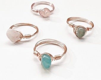 Bead Ring Tutorial Best Wire To Make Rings Wire Wrapped Stone Ring