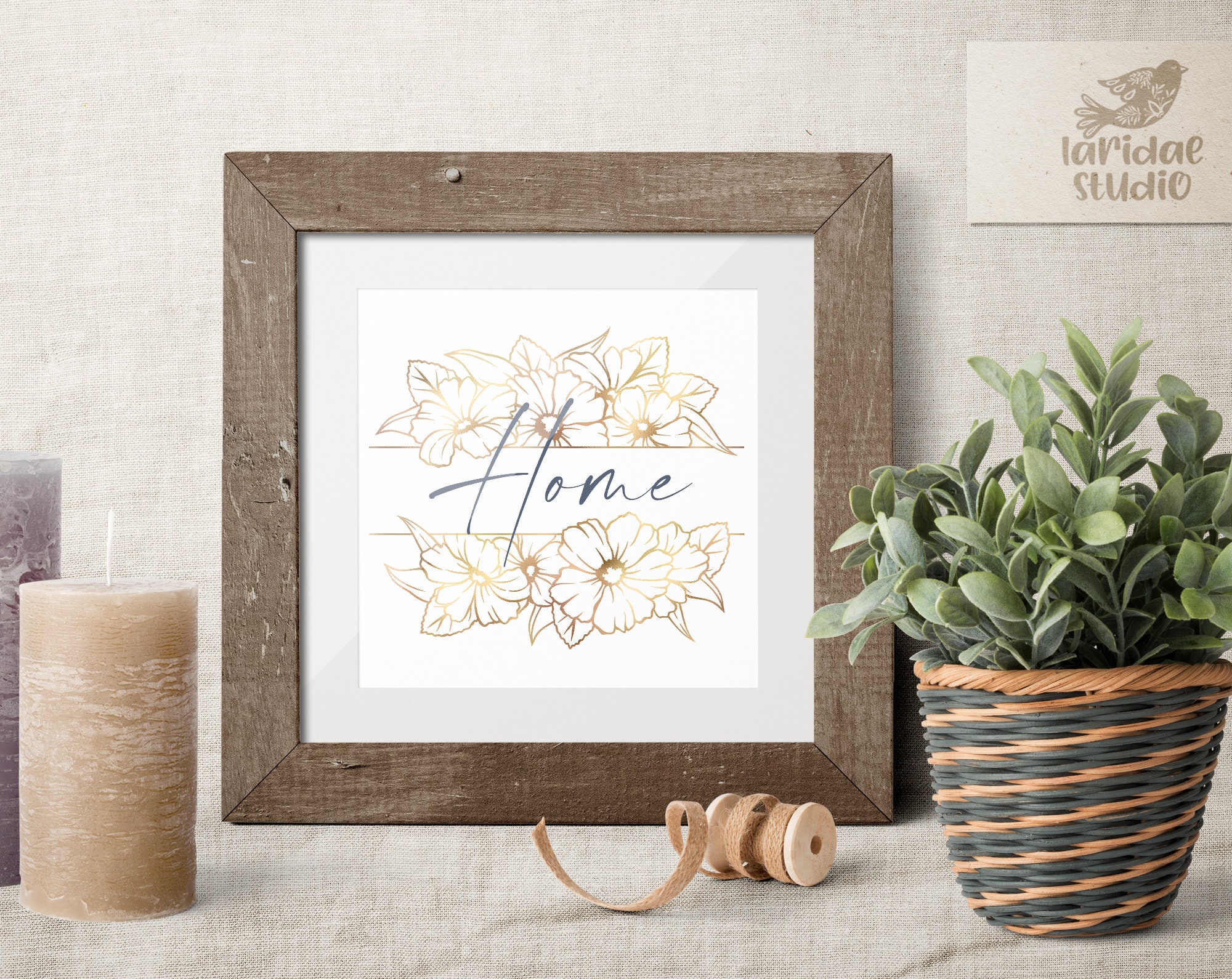 Flower Border SVG Cut File for Cricut Floral Monogram SVG - Etsy