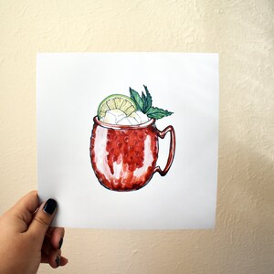 Moskau Mule Cocktail Kunstdruck