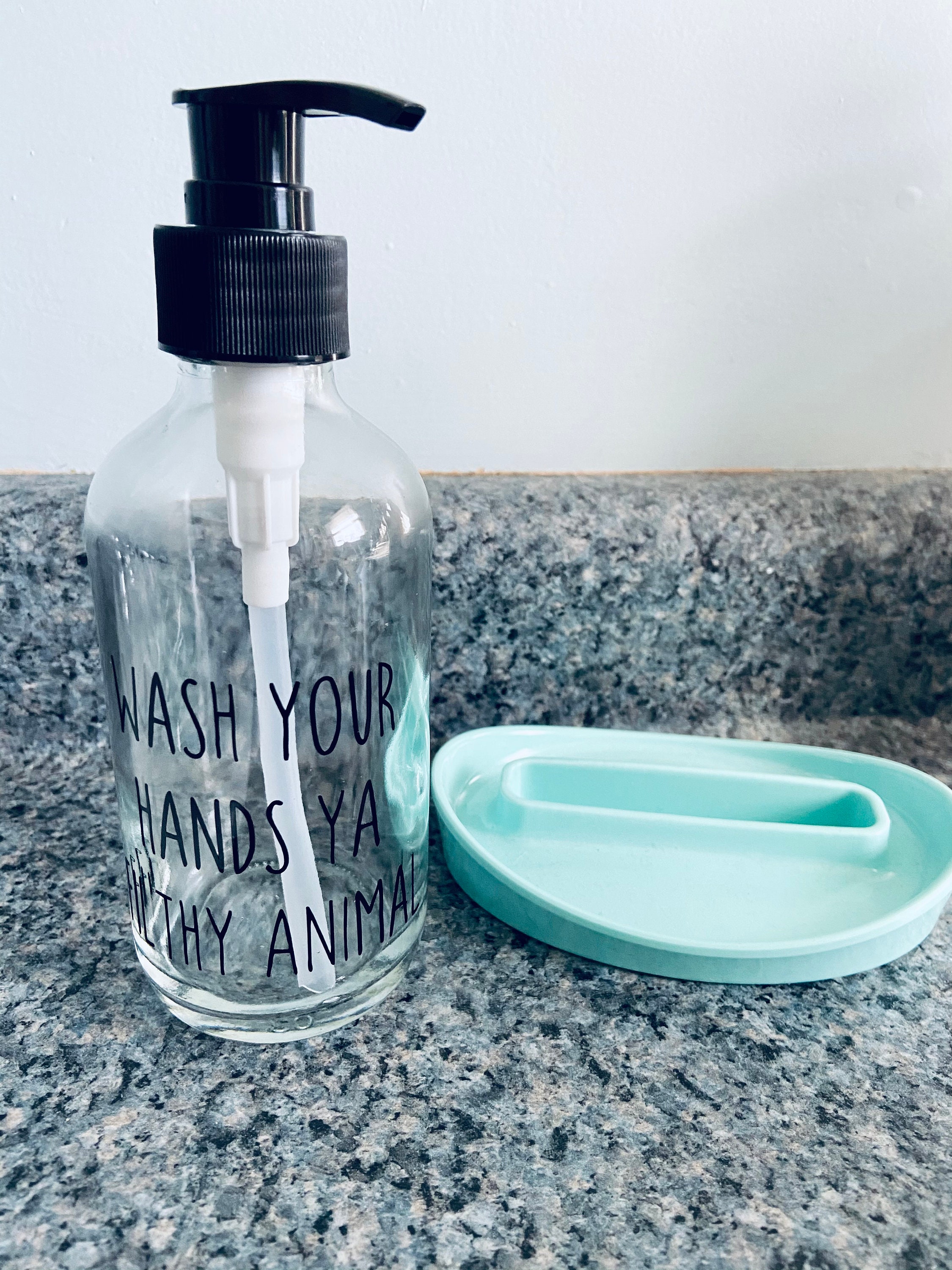 Fun Soap Dispenser/ wash your hands/ filthy animal/ funny Etsy