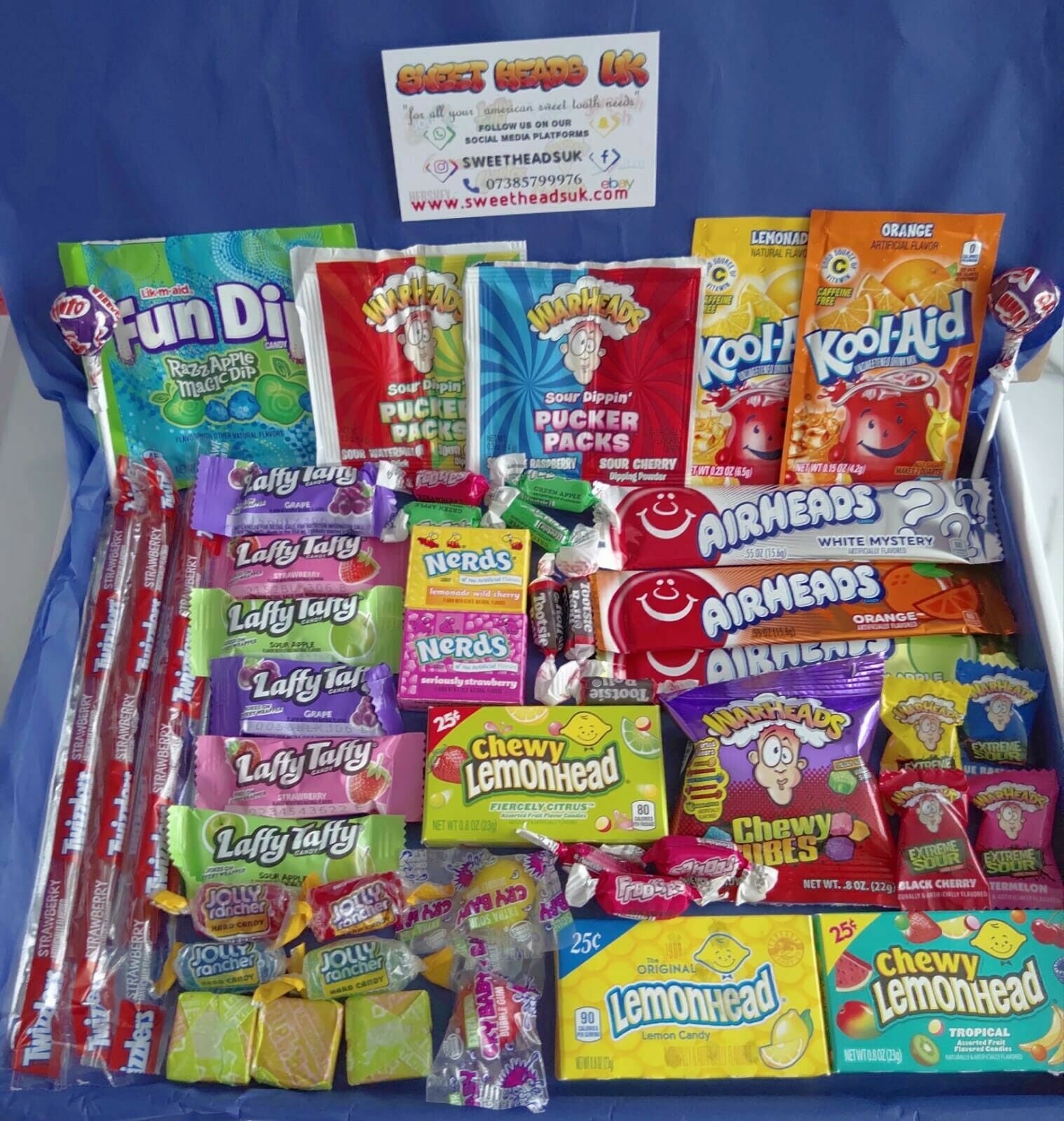 American Sweets Gift Box USA Candy Hamper Airheads Laffy Etsy UK