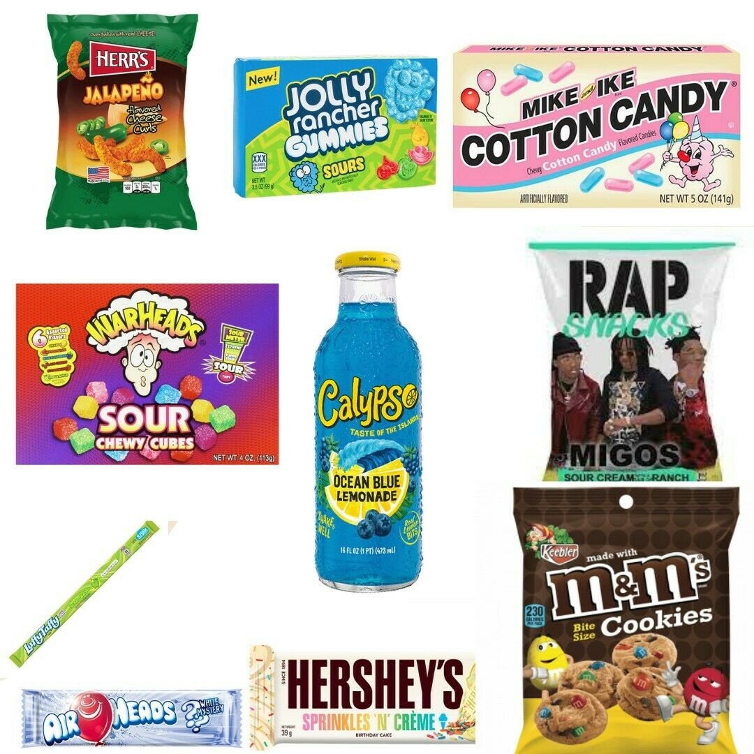American Candy Hamper Calypso Drink and Cookies and Much Etsy UK
