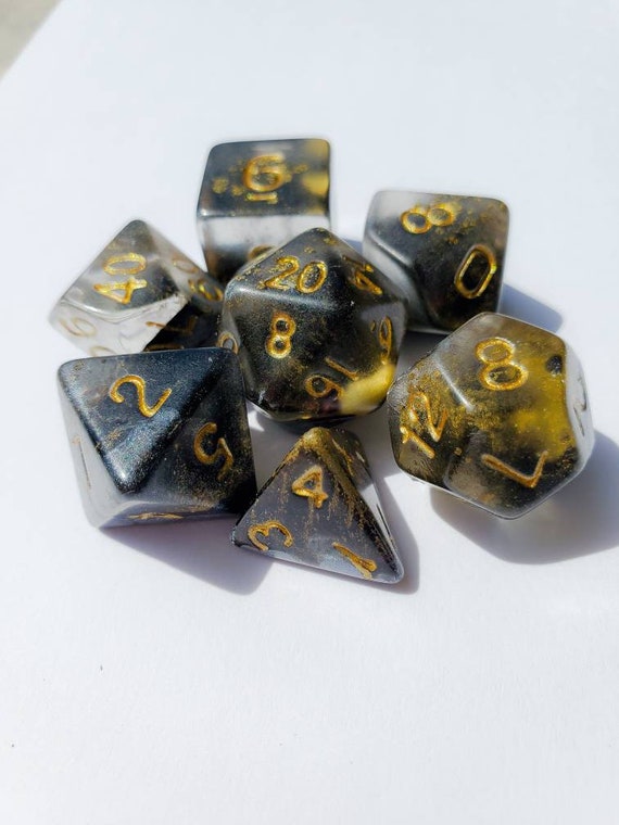 Golden Petri Dish Dice Etsy