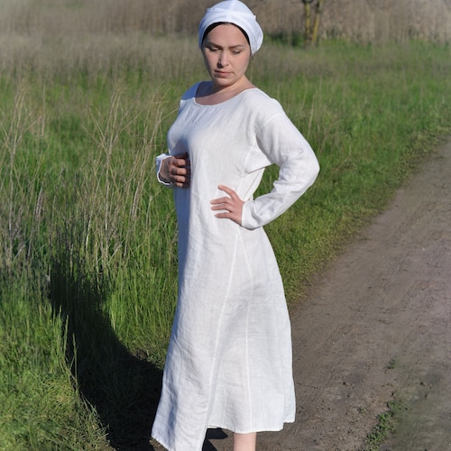 Medieval Underwear For Women, Linen Dress, Costume