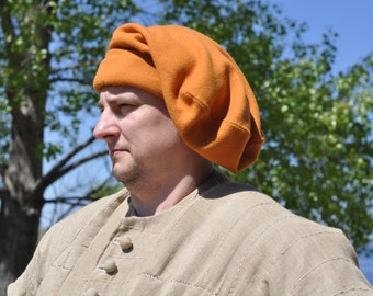 Medieval Hat Historical Reenactment Cap Headware14thC 15thC Large