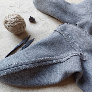 Medieval hose or chausses Men's woolen short hose 13th  image 6