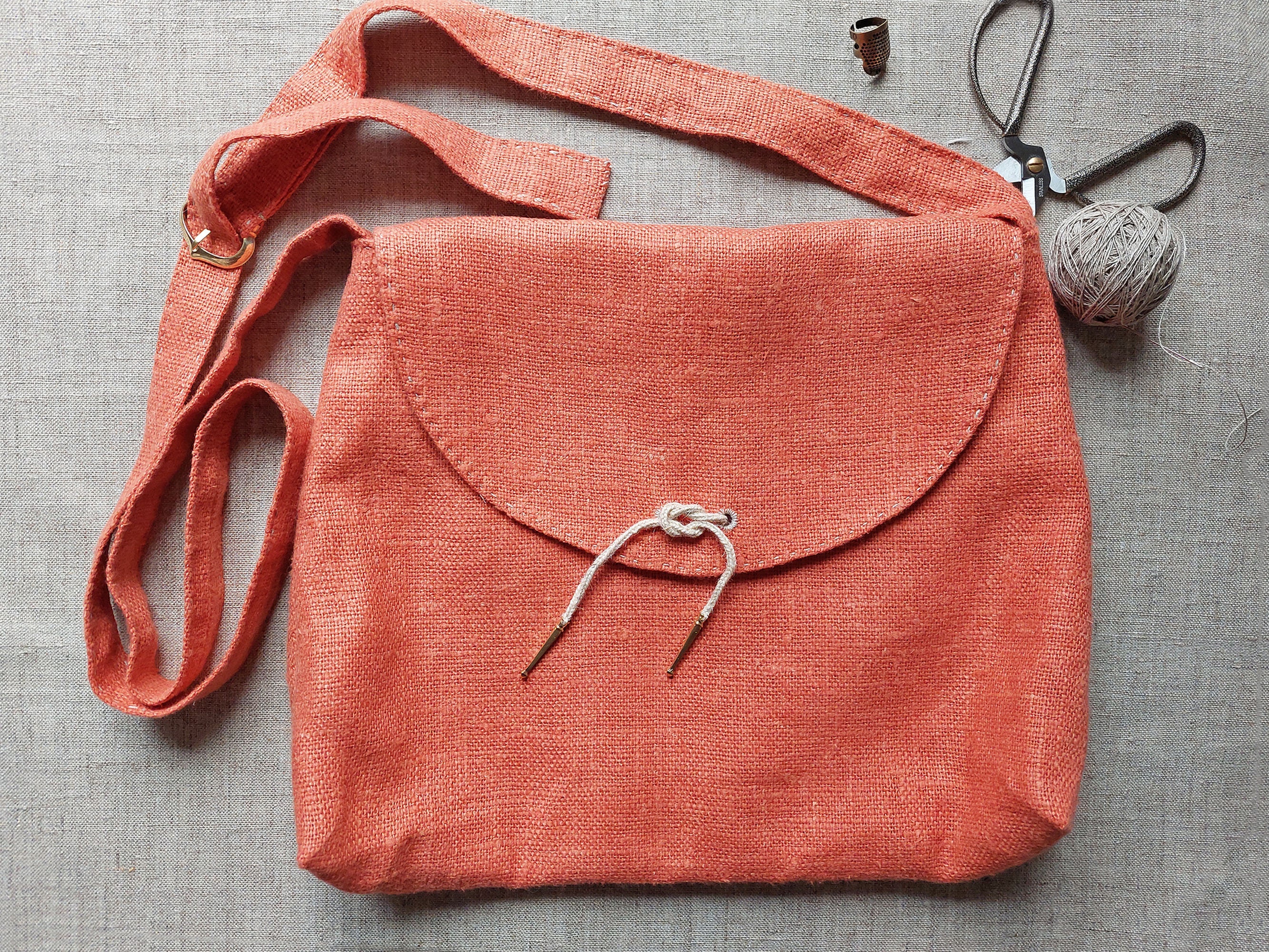 Vintage 60s French Bag SECV Retro Linen Canvas Bag Marine
