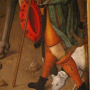 Medieval hose or chausses Men's woolen short hose 13th  image 10