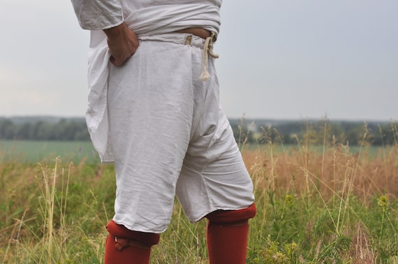 Medieval Braies, Men's Linen Braies, Reenactment Underpants, 13th 15th  Century Braies, Historical Underwear, Linen Men's Underpants 