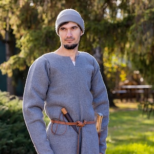 Medieval Woolen Tunic, Under Armour Tunic, Bocksten Tunic, Viking Tunic ...