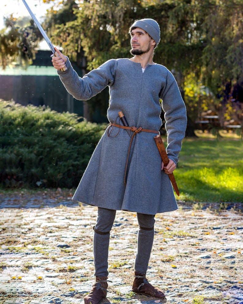 Medieval woolen tunic Under armour tunic Bocksten tunic | Etsy