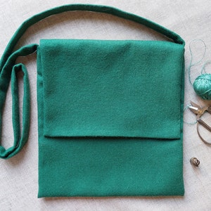 Sac médiéval, sac de pèlerinage médiéval, sac à bandoulière médiéval, sac en laine historique, sac en laine du XIIIe siècle, sac LARP SCA, sac médiéval pour homme