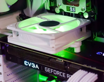 Active GPU Backplate Cooling 120mm Fan Mount