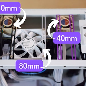 Magnetic Fan Rails Top Magnetic Fan Mounting Rails 92mm, 80mm, 60mm, 40mm - Etsy