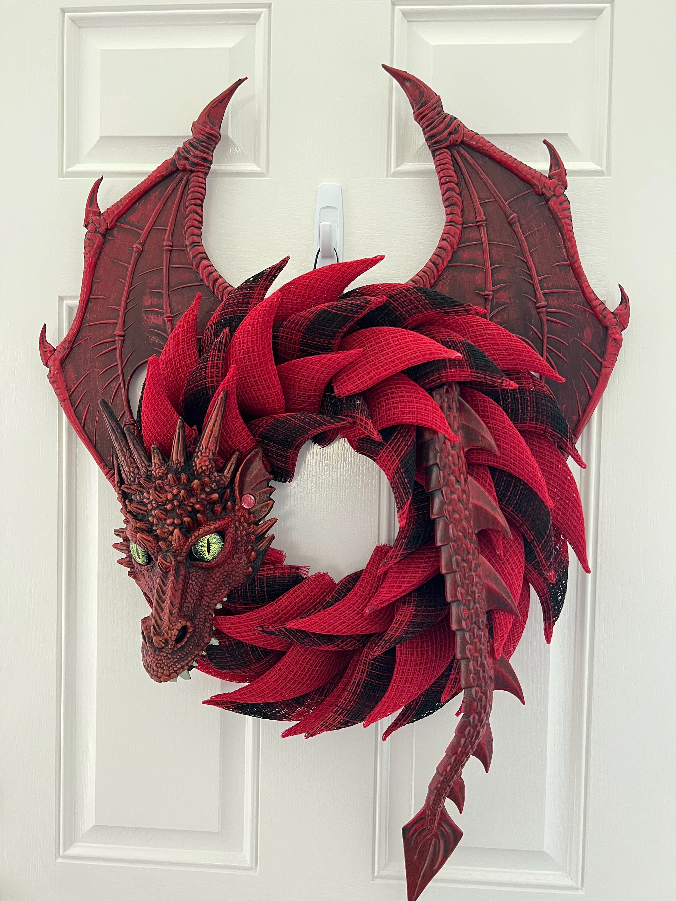 Dragon Wreath - Mythical Hanging Decoration - Etsy
