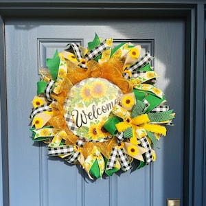 Sunflower Welcome Wreath