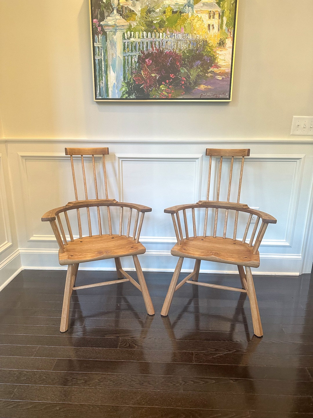 アンティークチェア　無垢　椅子　stick back chair-oak アンティークチェア無垢椅子stick back chair-oak