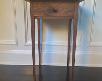 Solid Walnut Shaker Side Table