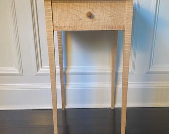 Curly Maple Shaker Side Table
