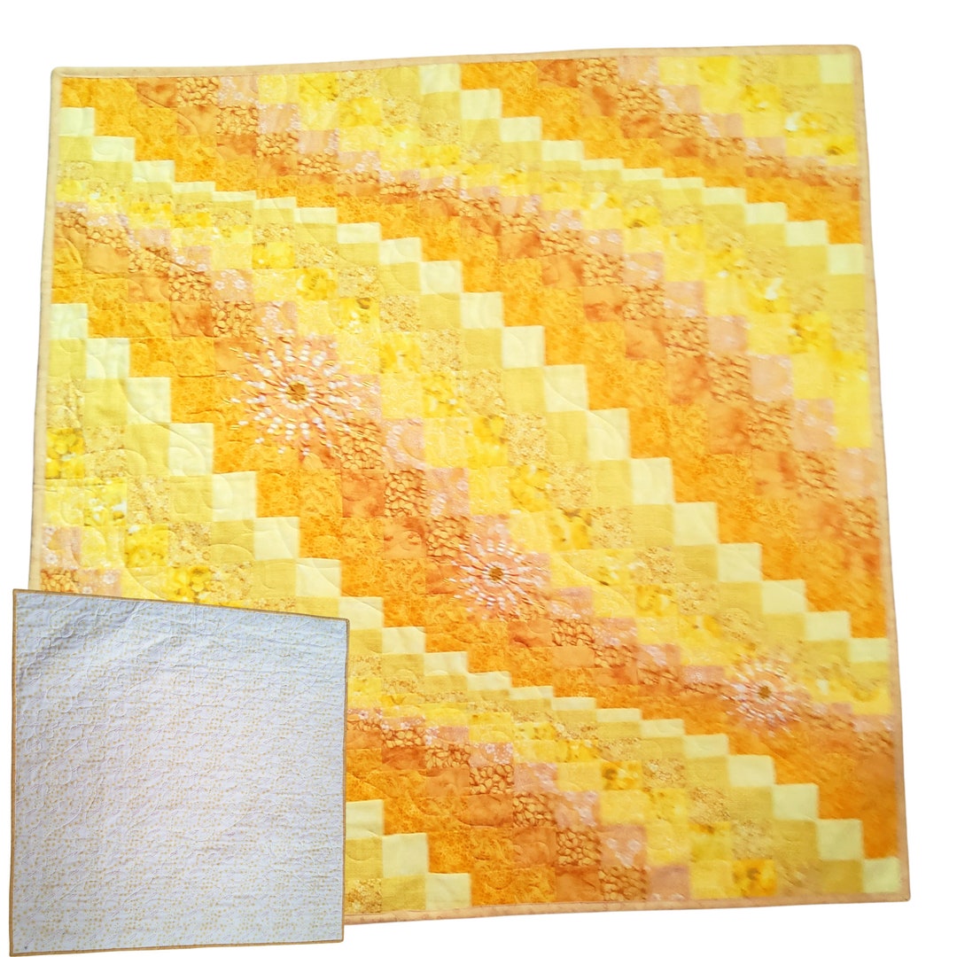 Baby Bargello Quilt With Custom Embroidery Detail Etsy
