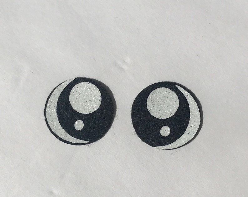 Glitter Felt Eyes for Amigurumi Stuffed Animals Set of 3 1.25 Etsy