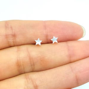 925 silver star earrings for women or girls - Minimalist star earrings, star studs, star earrings