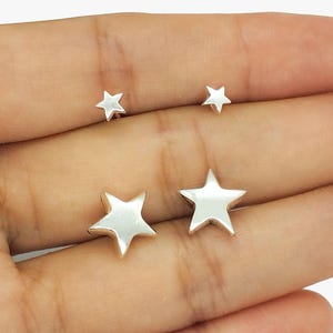 925 silver star earrings for women, minimalist star earrings, silver star earrings, birthday gift for women