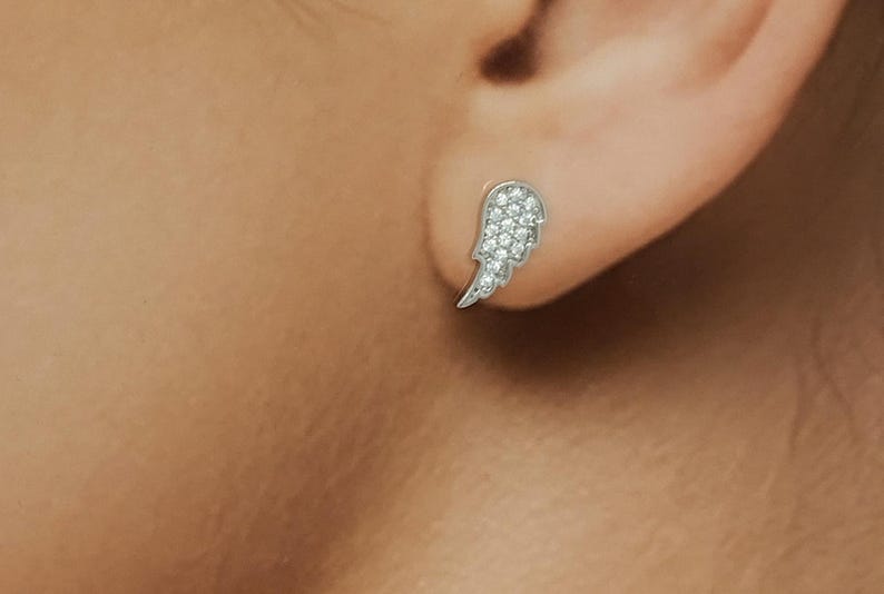 boucle d oreille ange argent