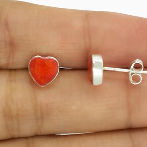 Boucles D'oreilles Argent 925/1000 Avec Perles De Corail Rouge 10mm - Neuf Sans Emballage - Style Boucle