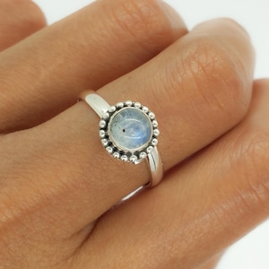 925 silver moonstone ring for women, moonstone ring, silver moonstone ring, moonstone ring, women&#39;s birthday gift