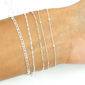 Bransoletka ze srebra próby 925 dla kobiet, regulowana bransoletka 16 cm +4 cm, bransoletka ze srebra próby 925 dla kobiet, srebrna bransoletka dla kobiet, srebrna bransoletka dla kobiet