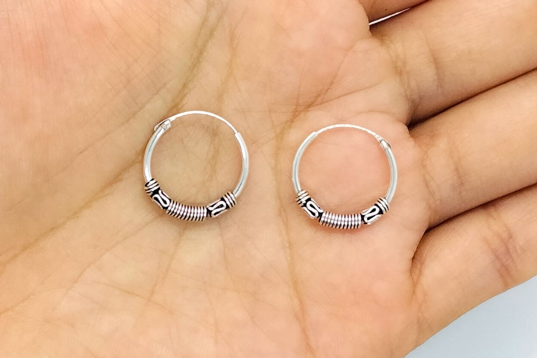 Senteria Boucles D'Oreilles Créoles En Argent S925 Sterling 3