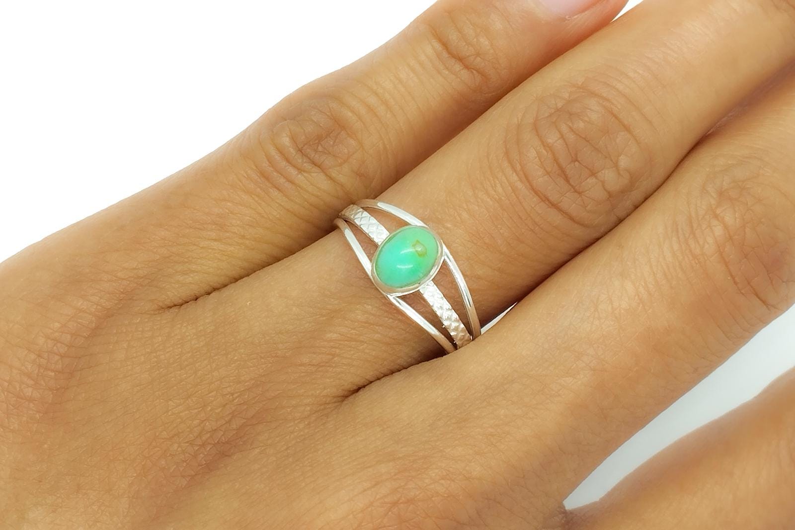 Bague Vintage Argent 925 – Jolie, Couleur Argentée, D'occasion