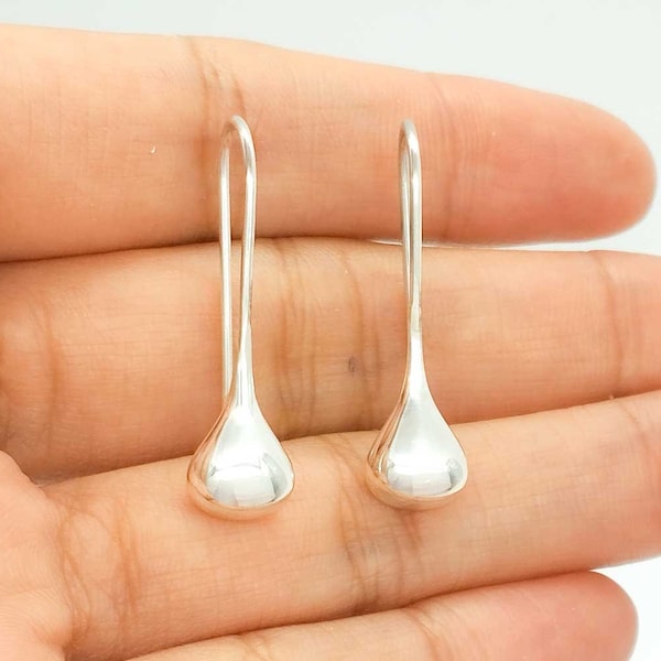 boucles d'oreilles larmes argent 925 pour femme, boucles d'oreilles goutte d'eau argent, boucle d'oreille femme goutte d'eau, cadeau femme