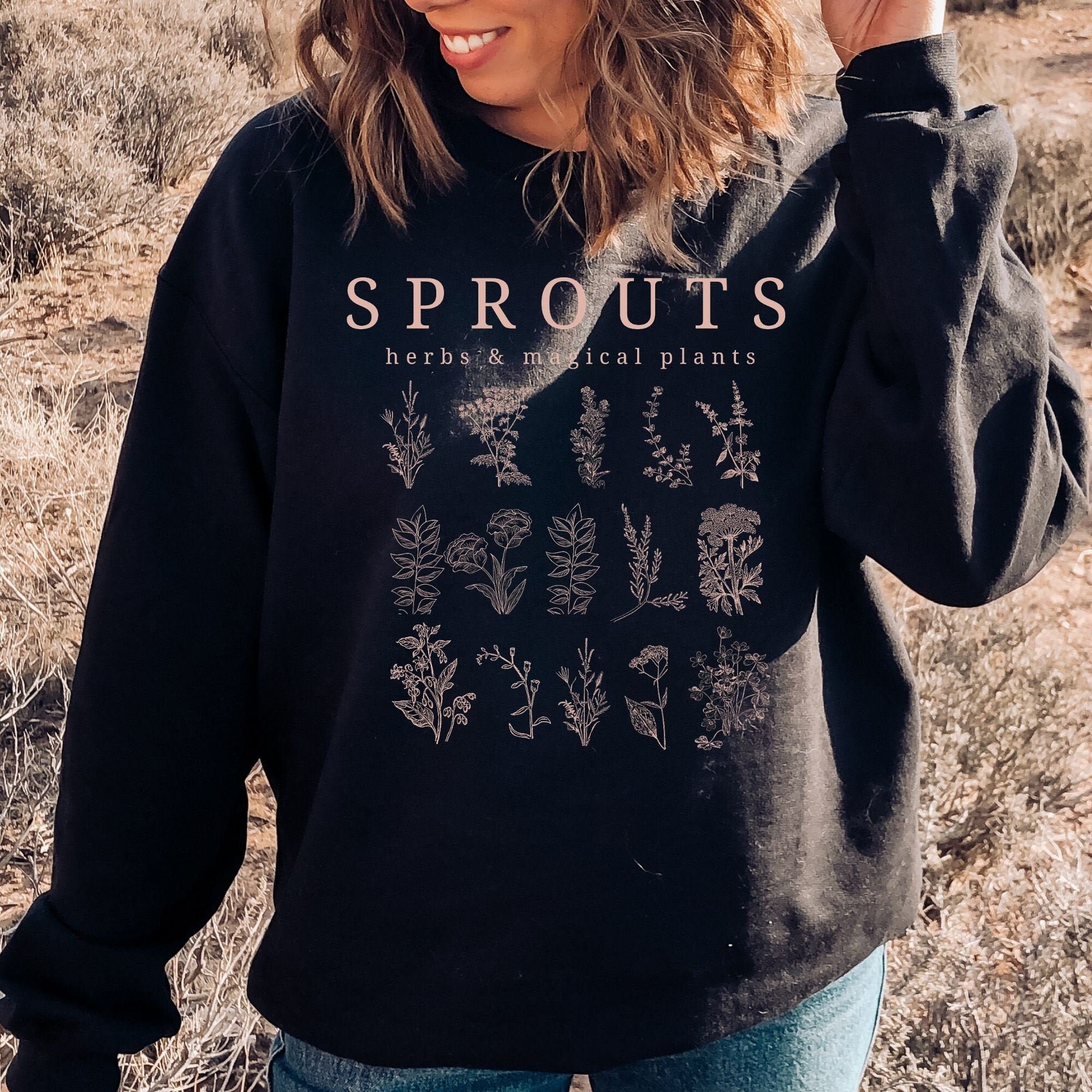 etsy herbology sweatshirt