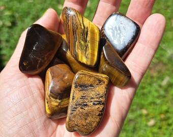 Tiger's Eye Tumbled Stone