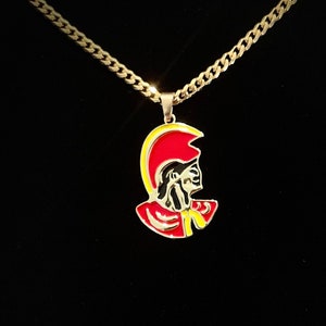 KIDS Hawaiian 14k Gold Cuban Chain with Kamehameha Pendant