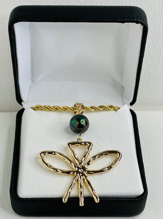 14k Kanaka Maoli Pendant Gold Chain