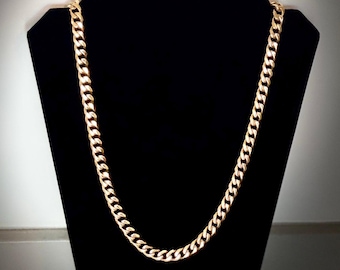 14K Real Gold Filled Cuban Chain
